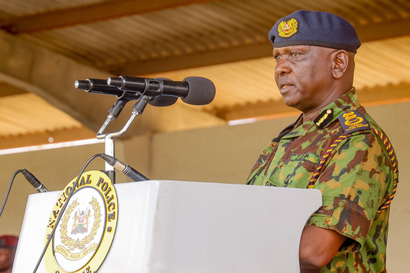 File image of Inspector General of Police Douglas Kanja.